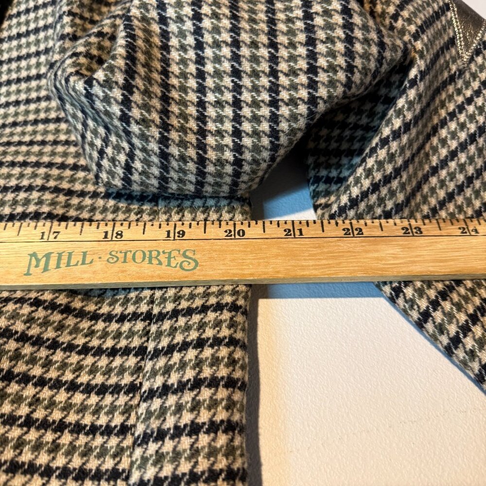 Zadig & Voltaire Women 42 Visit Car Patch Blazer Wool Blend Brown Houndstooth - Picture 6 of 9